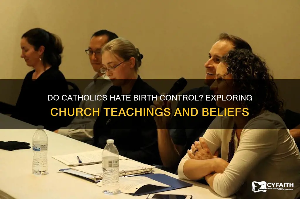 do catholics hate birth control