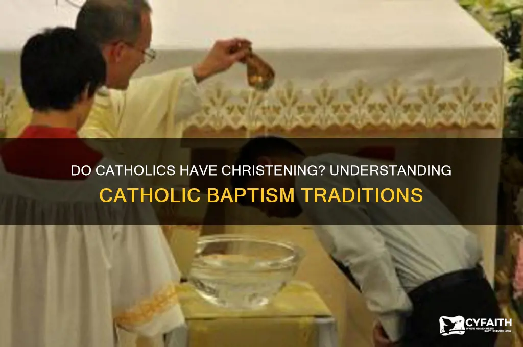 do catholics have chrisoning