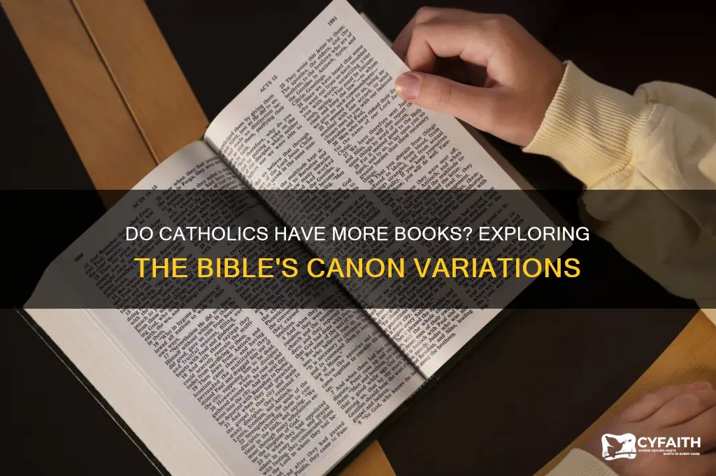 do catholics have more books