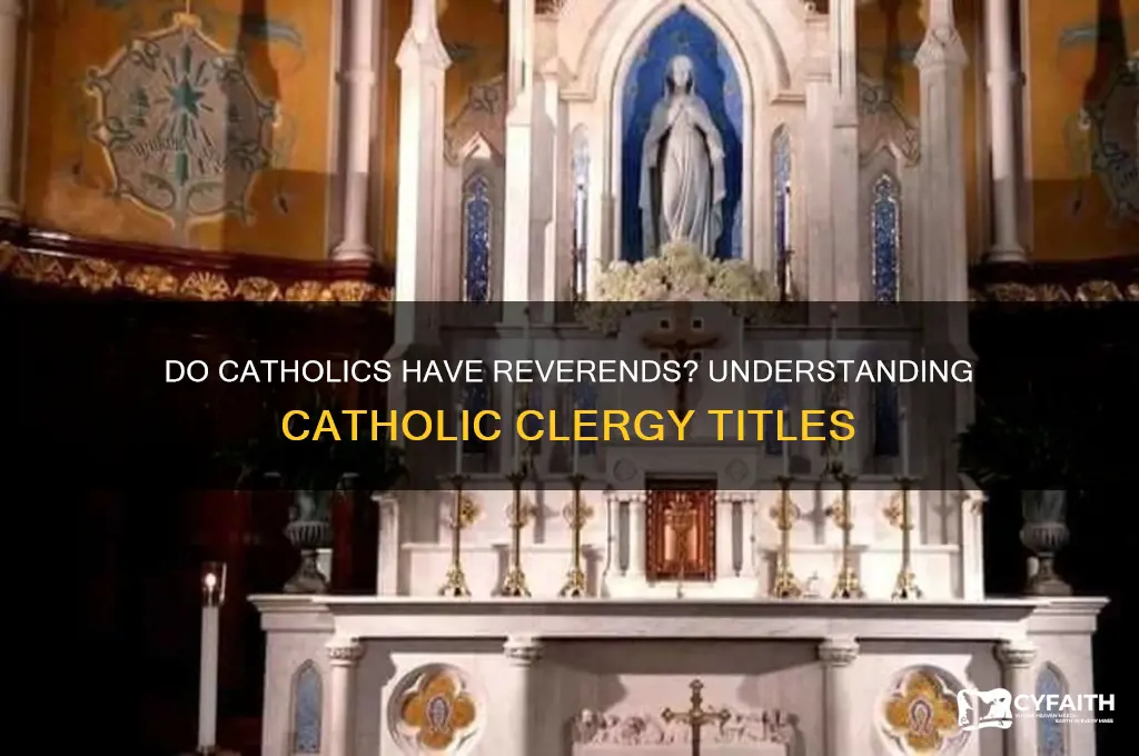 do catholics have reverends