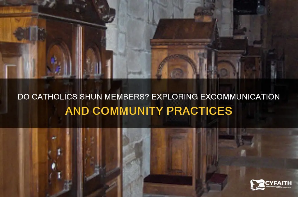do catholics have shunning practices