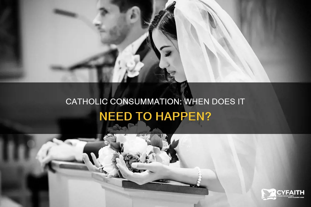 do catholics have to consummate right away