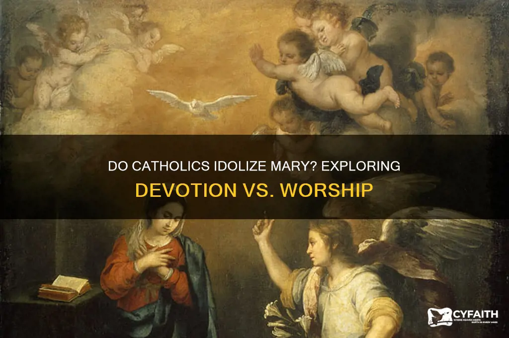 do catholics idolize mary