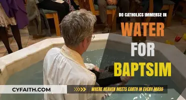 Catholics and Full-Body Immersion for Baptism