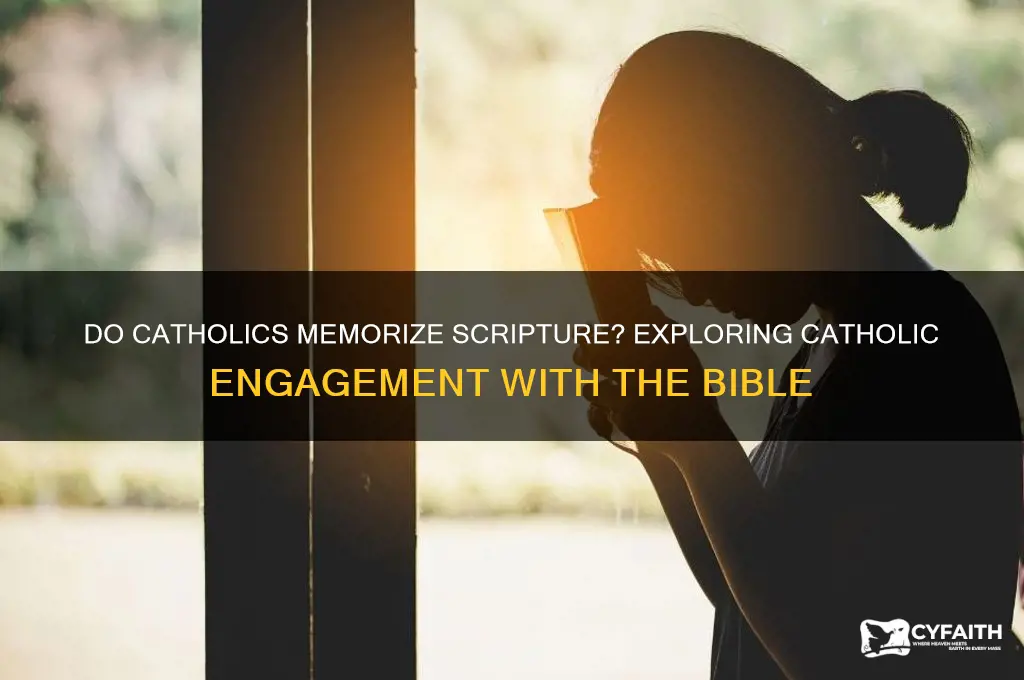 do catholics memorize scripture