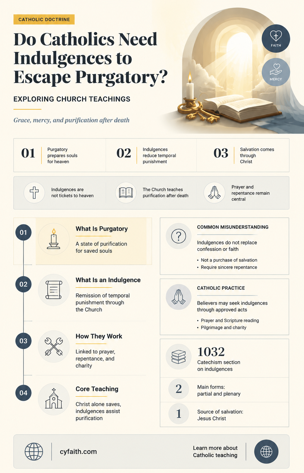 are indulgences needed to get out of purgatory catholic