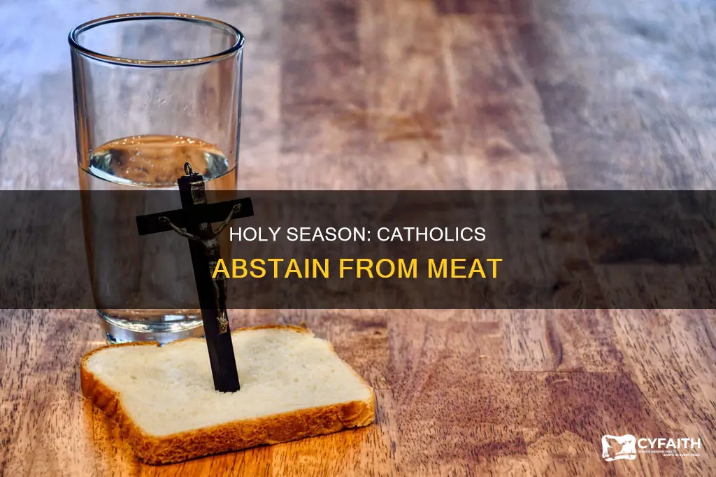 do catholics obstain from meat during holy
