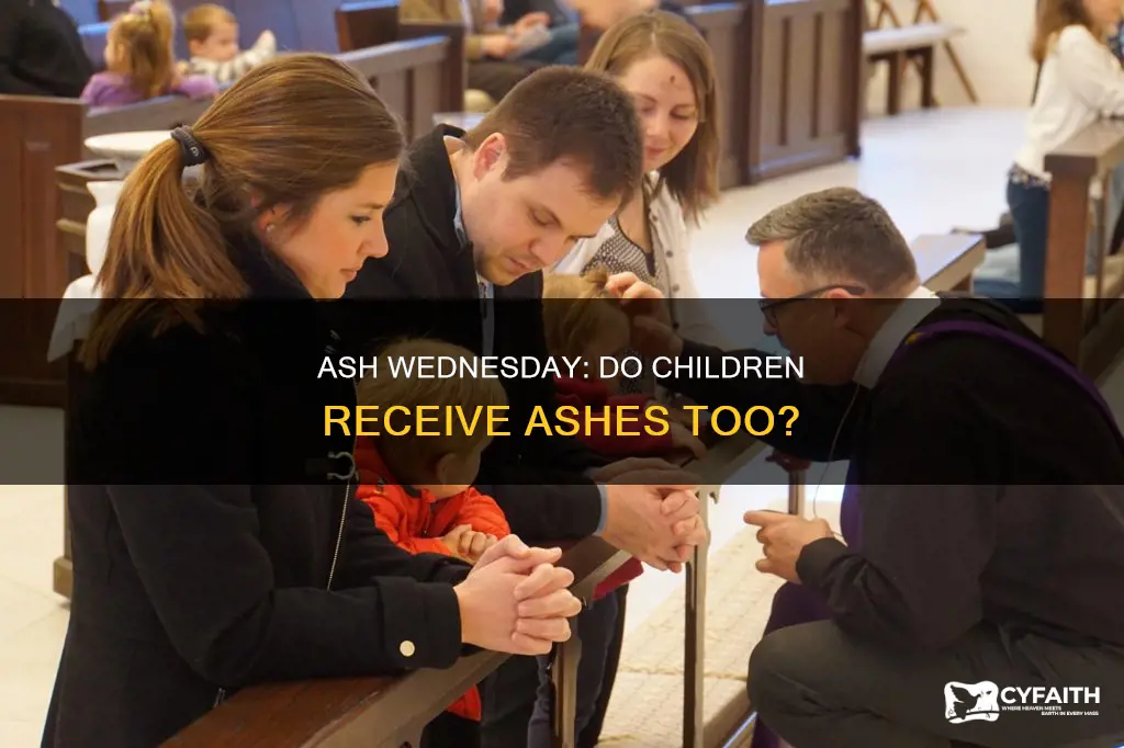 do catholics put ashes on childrens heads too