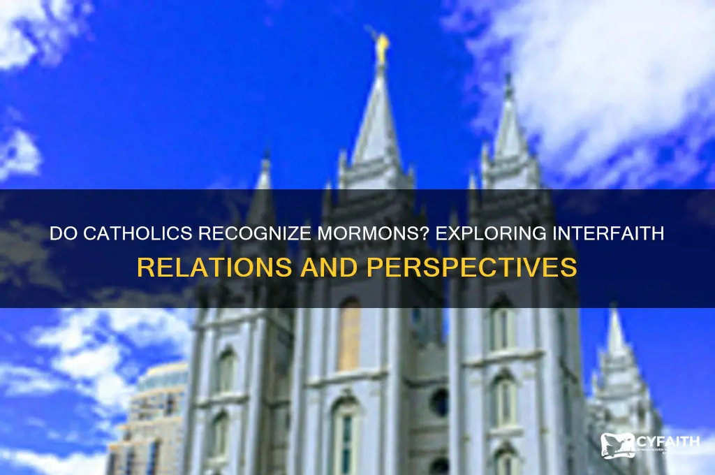 do catholics recognize mormons