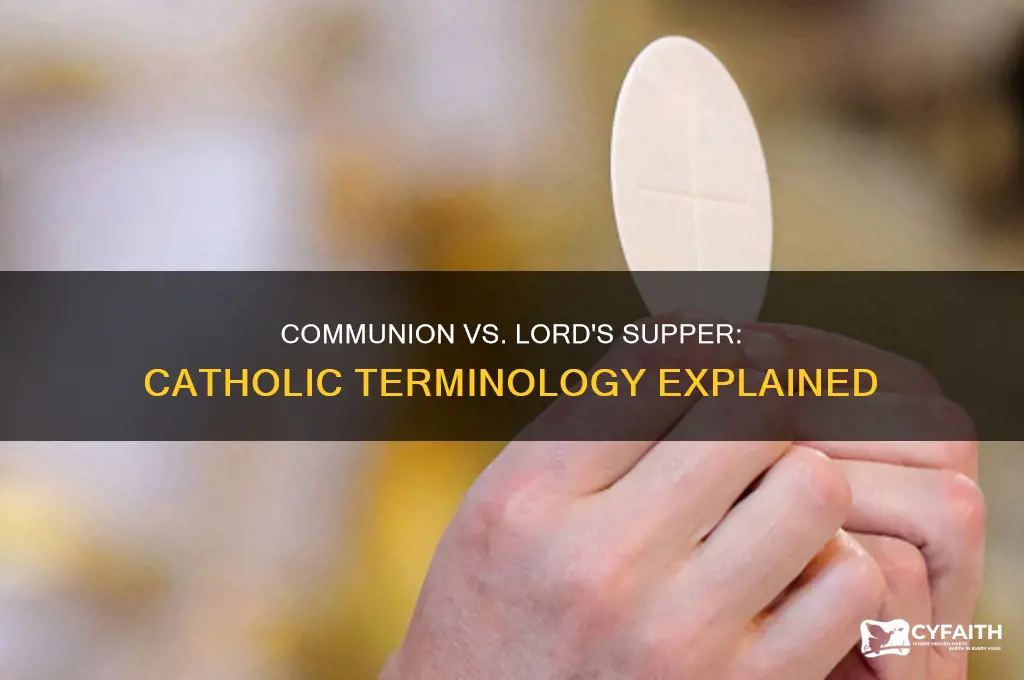 do catholics refer to communion as lord