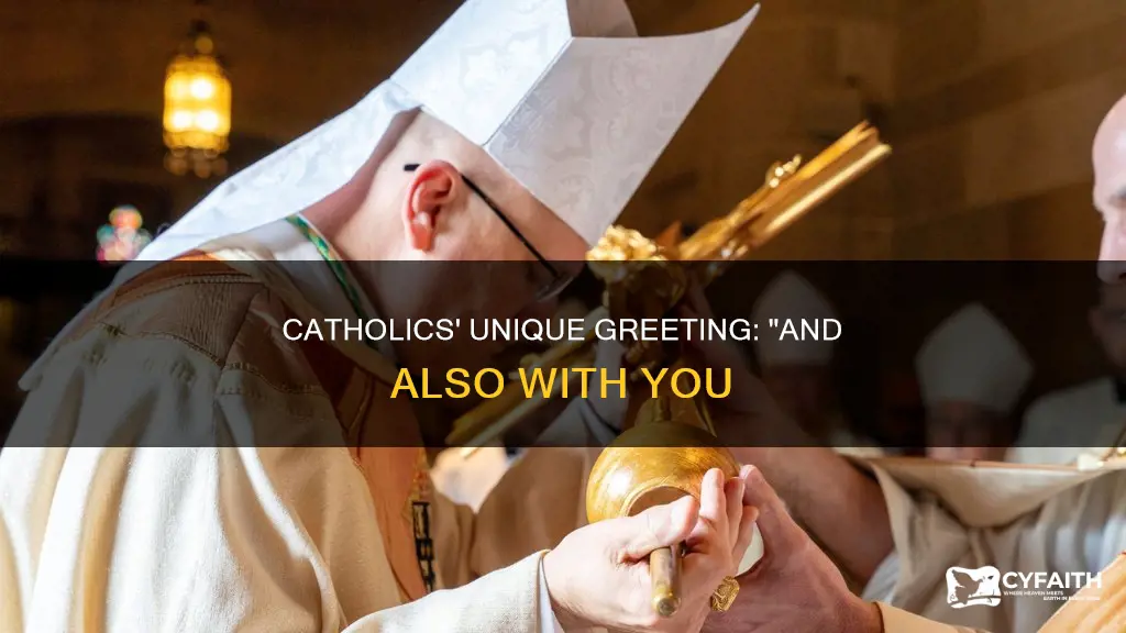 do catholics say and also with you