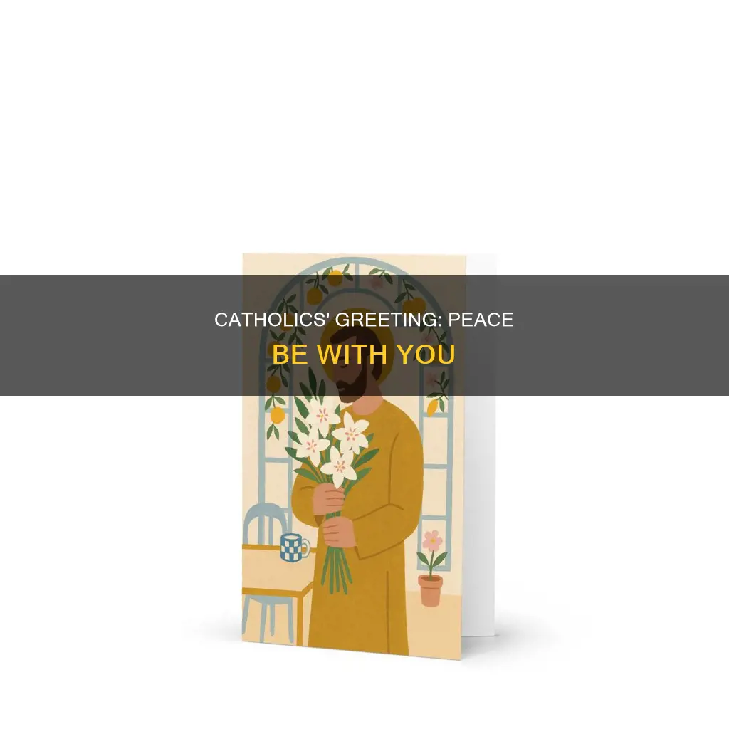 do catholics say peace be with you