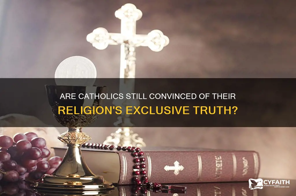 do catholics still beleive they are the only true religion