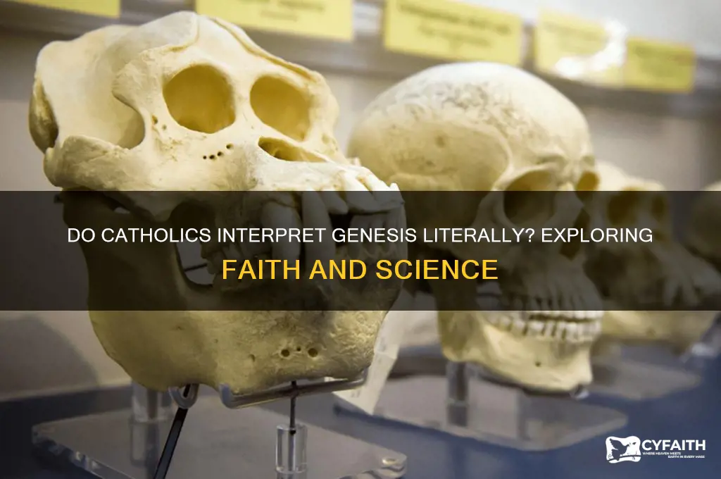do catholics take genesis literally