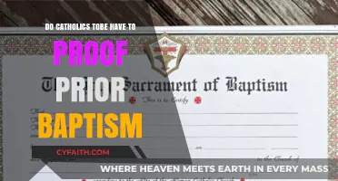 Baptism Proof: A Catholic Requirement or Not?