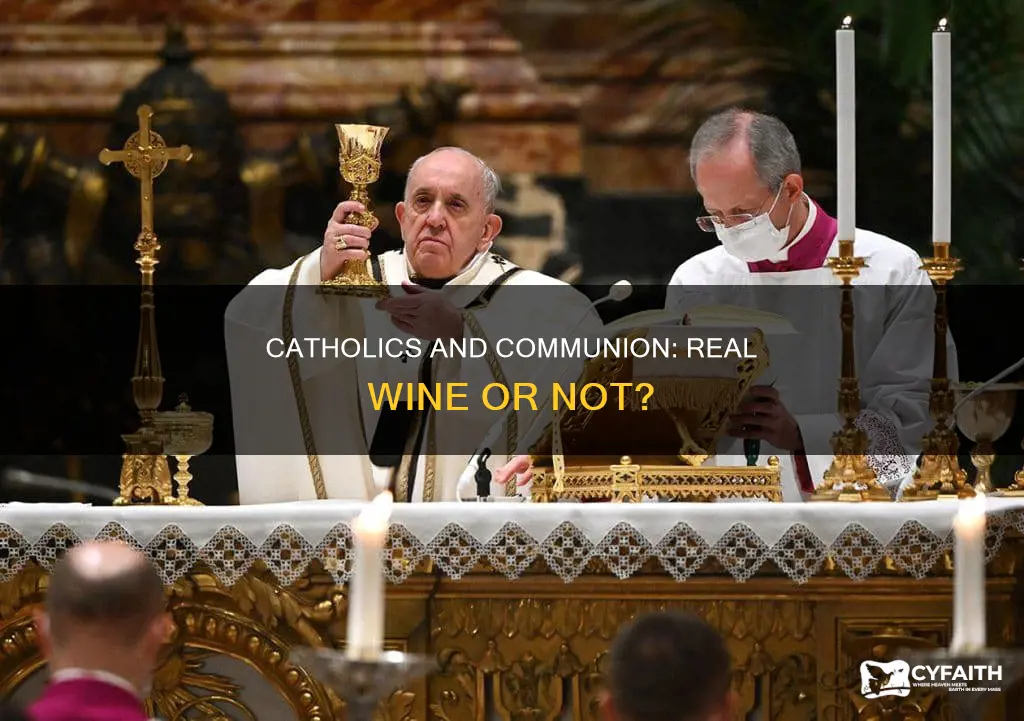 do catholics use real wine for communion