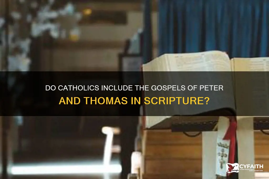 do catholics use the gospel of peter and thomas