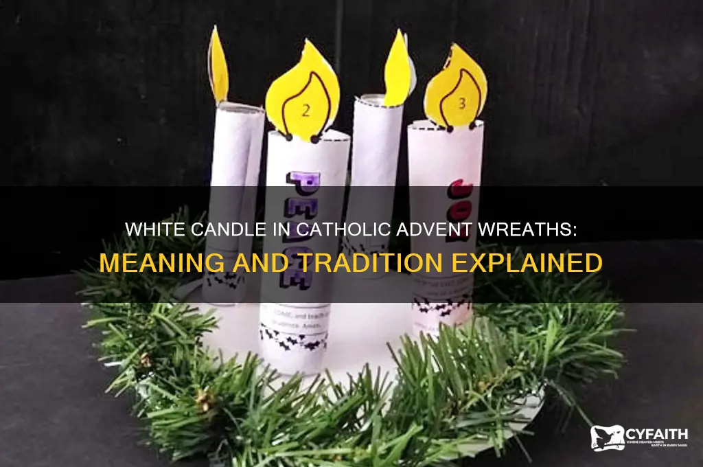 do catholics use the white candle on their advent wreath