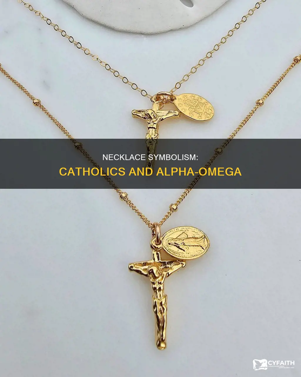 do catholics wear the alfa mega necklaces