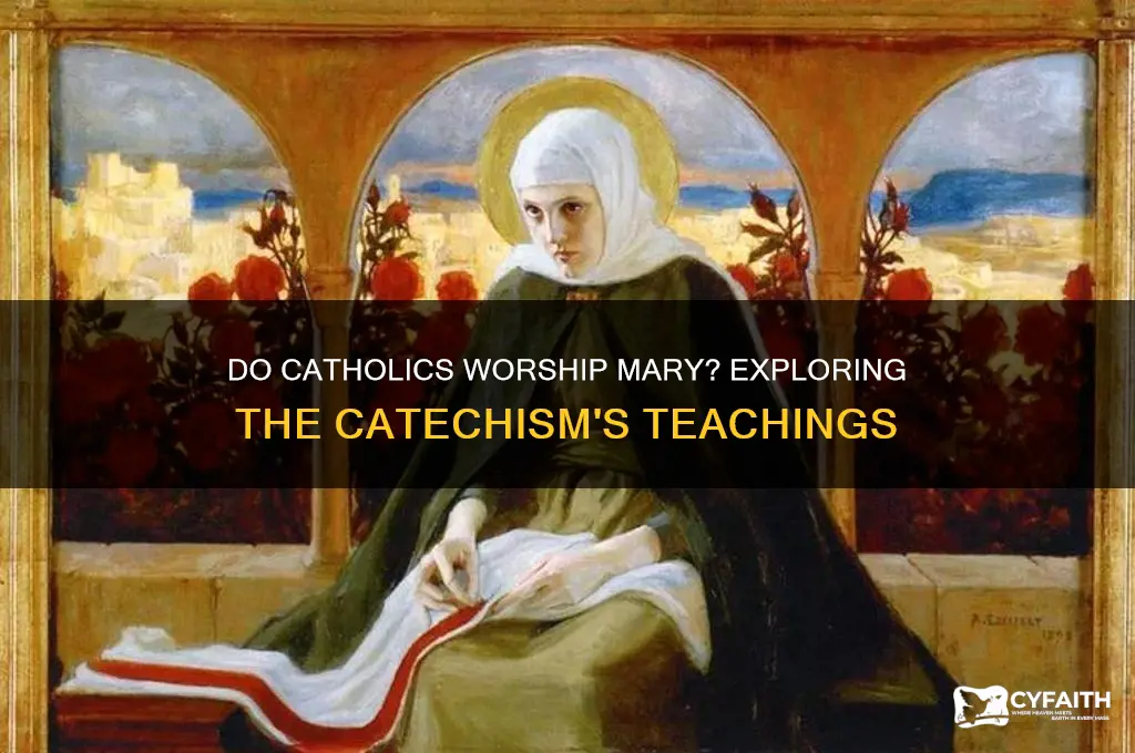 do catholics worship mary catechism
