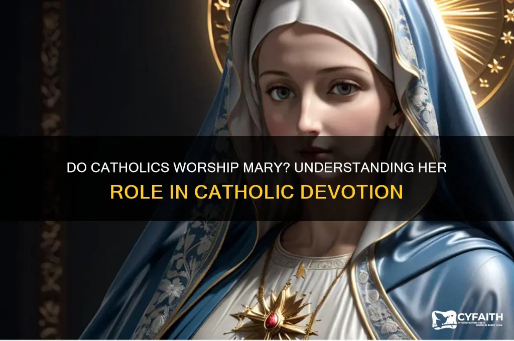 do catholics worship mother mary