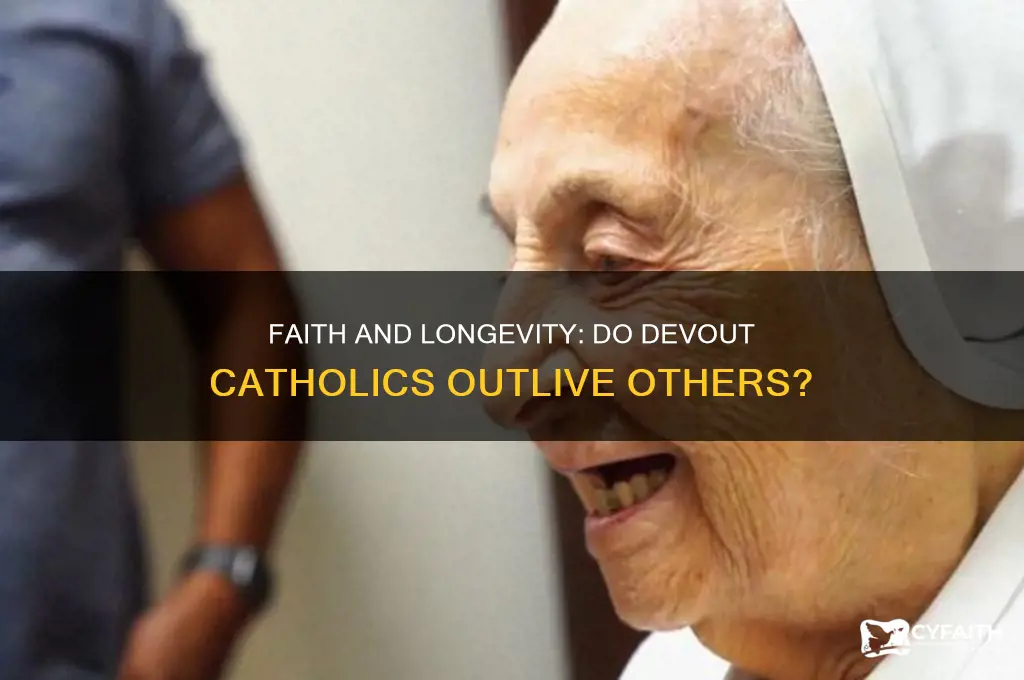 do devout catholics live longer