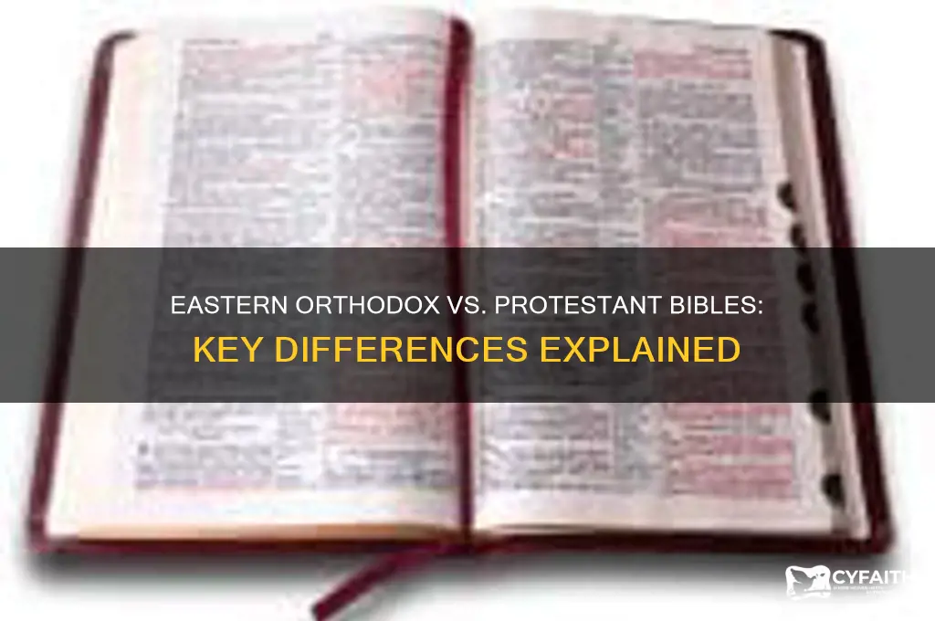 do eastern orthodox have different bible than protestents