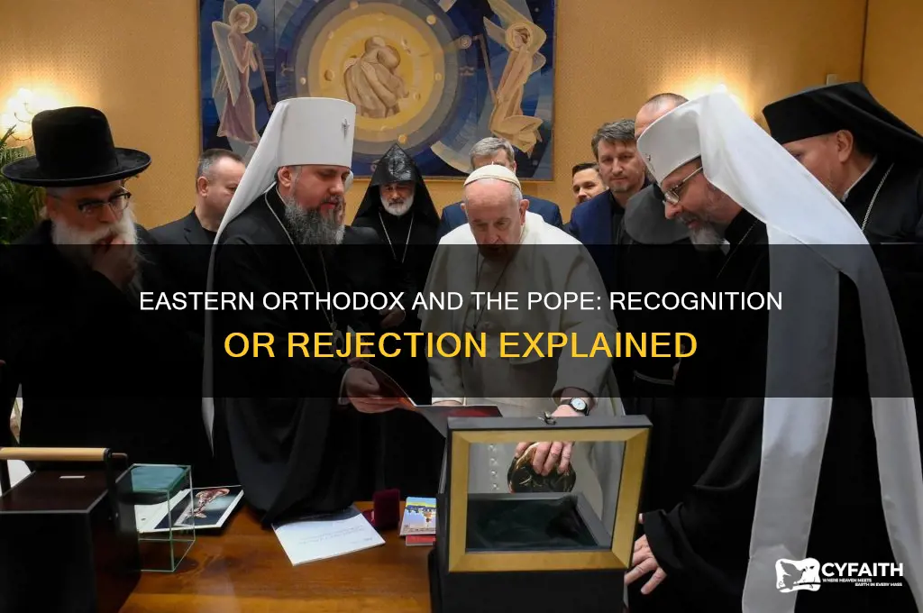 do eastern orthodox recognize the pope