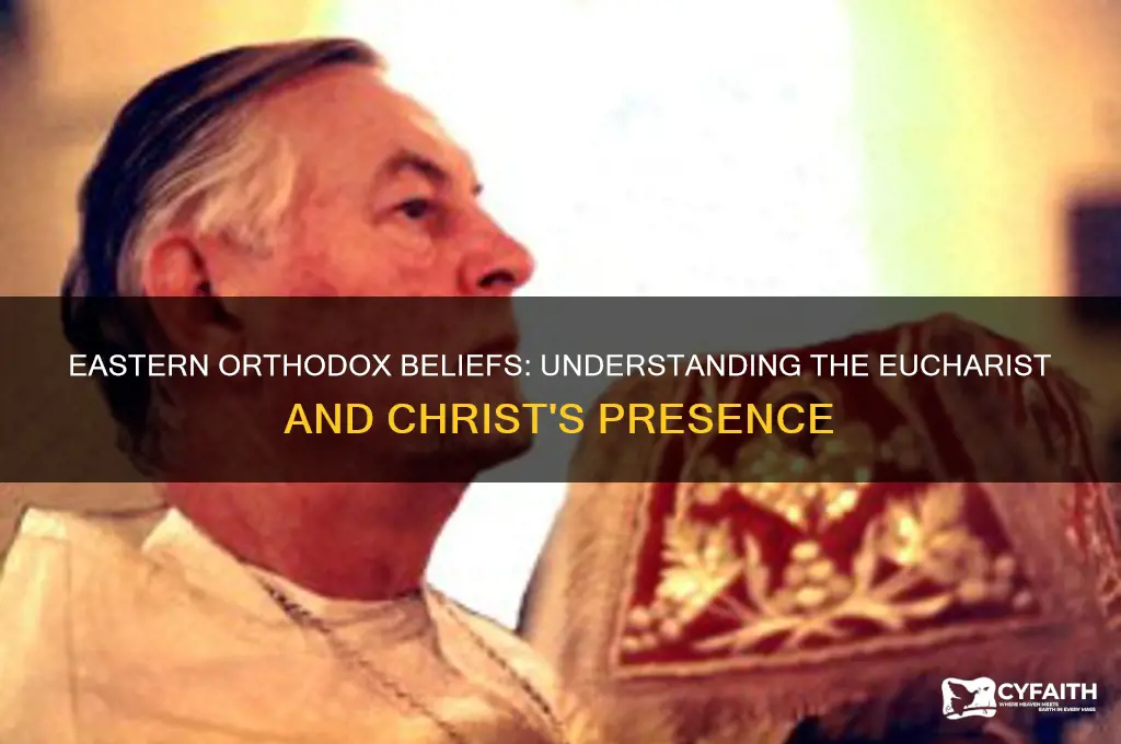 do eastern orthodox reject the blood and the body