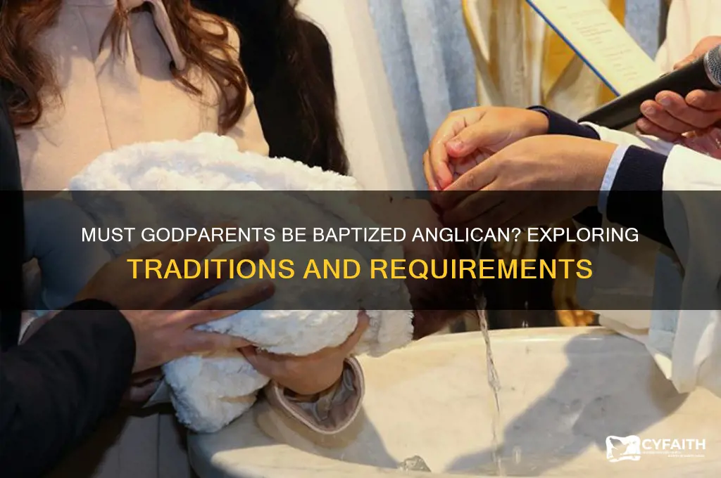 do godparents have to be baptised anglican