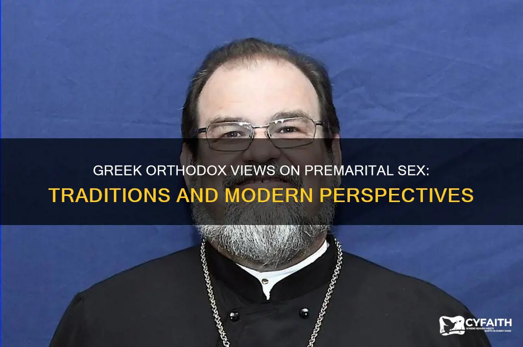 do greek orthodox allow sex before marriage