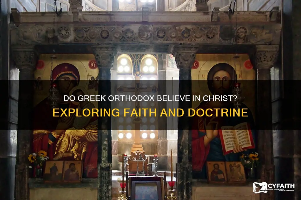 do greek orthodox believe in christ