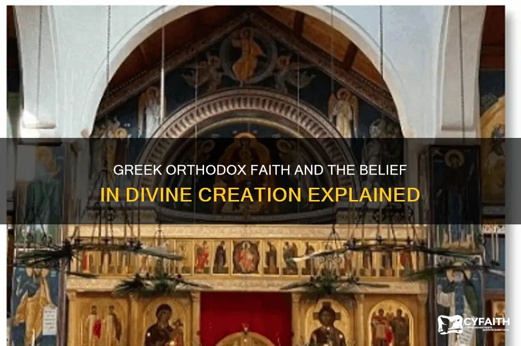 do greek orthodox believe in creation