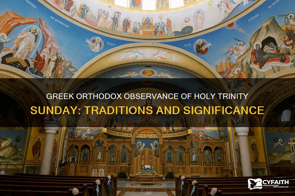 do greek orthodox celebrate holy trinity sunday