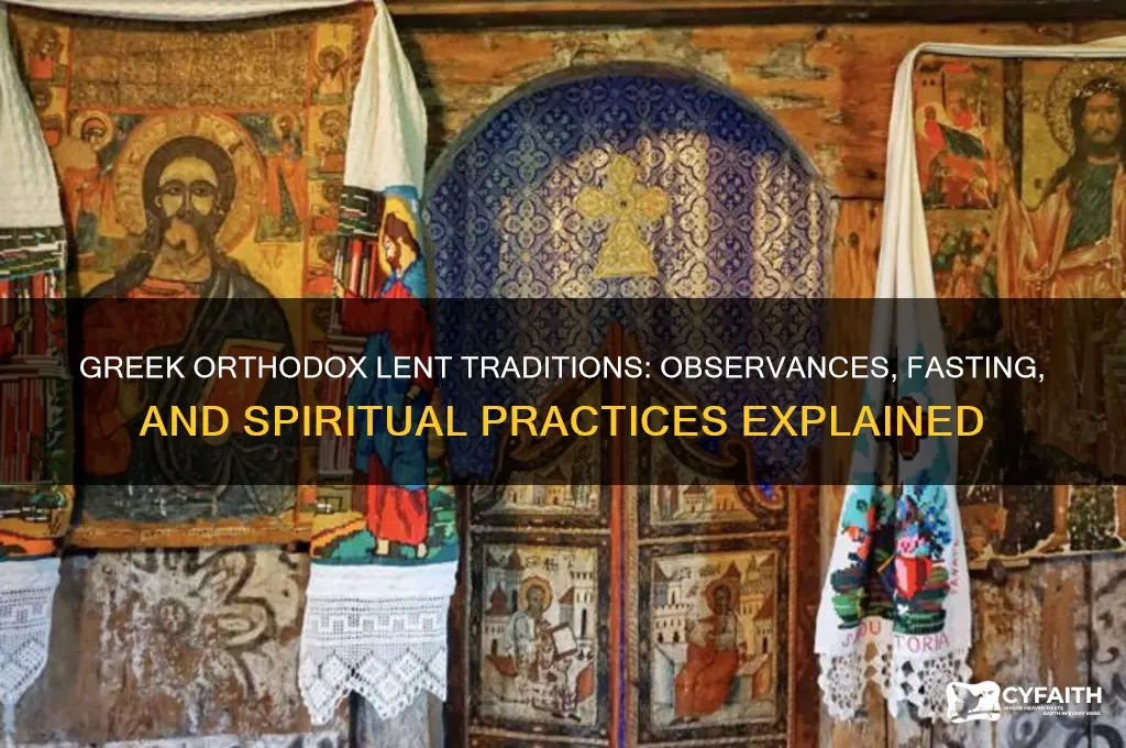 do greek orthodox celebrate lent