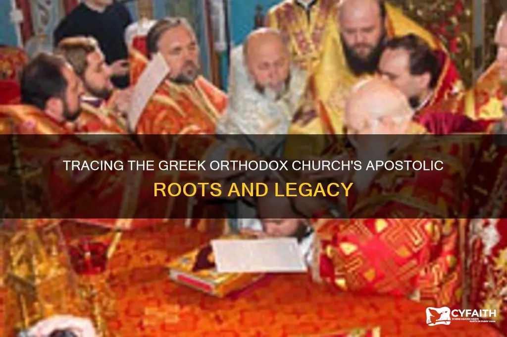 do greek orthodox church go back to apostles