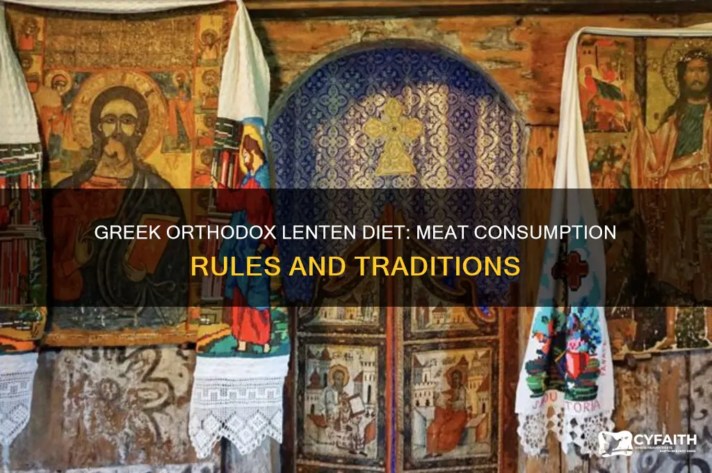 do greek orthodox eat meat during lent