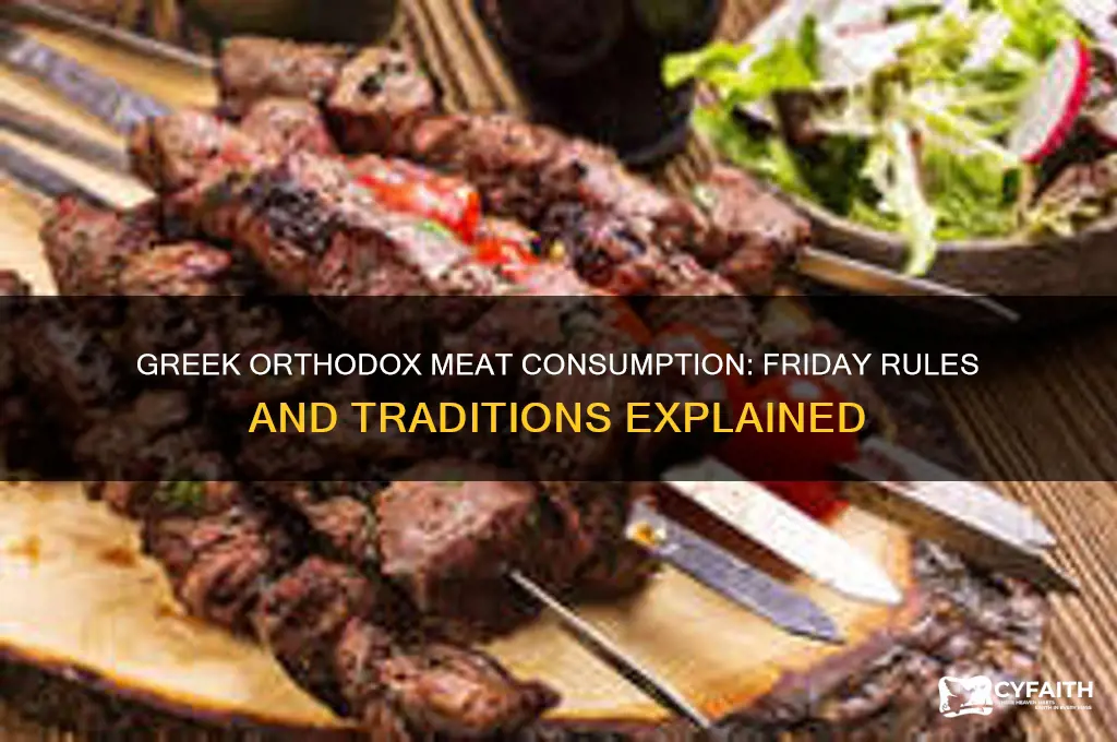 do greek orthodox eat meat on fridays