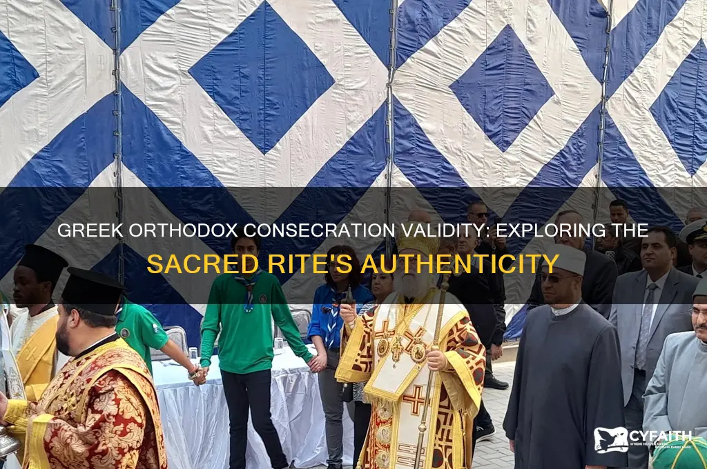 do greek orthodox have valid consecration
