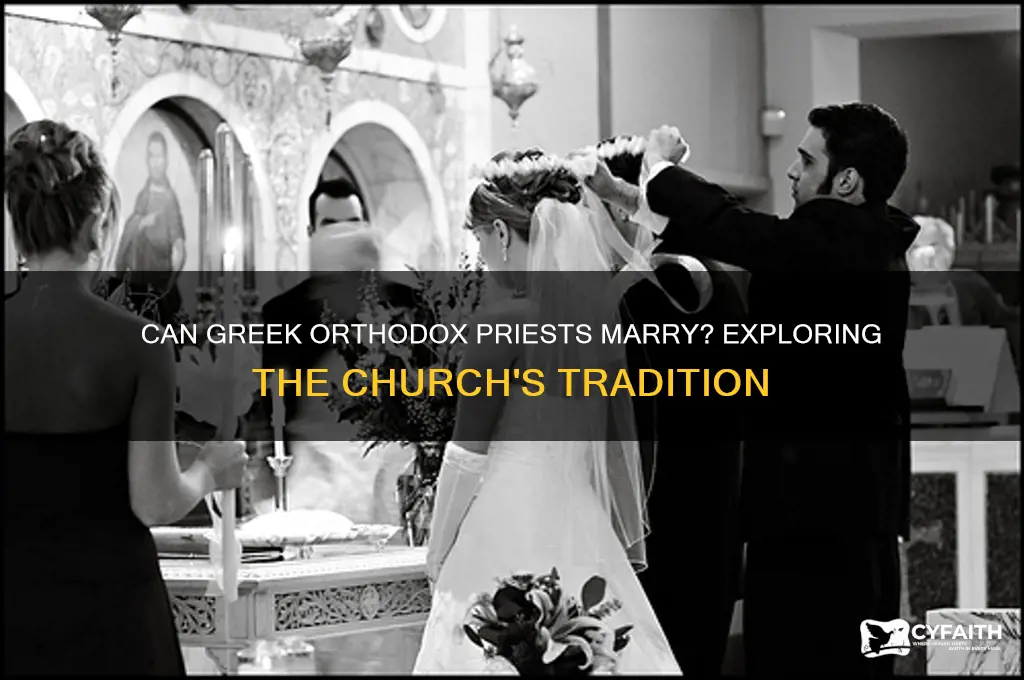 do greek orthodox priests get married