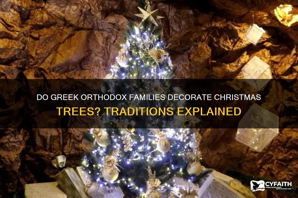 do greek orthodox put up christmas trees