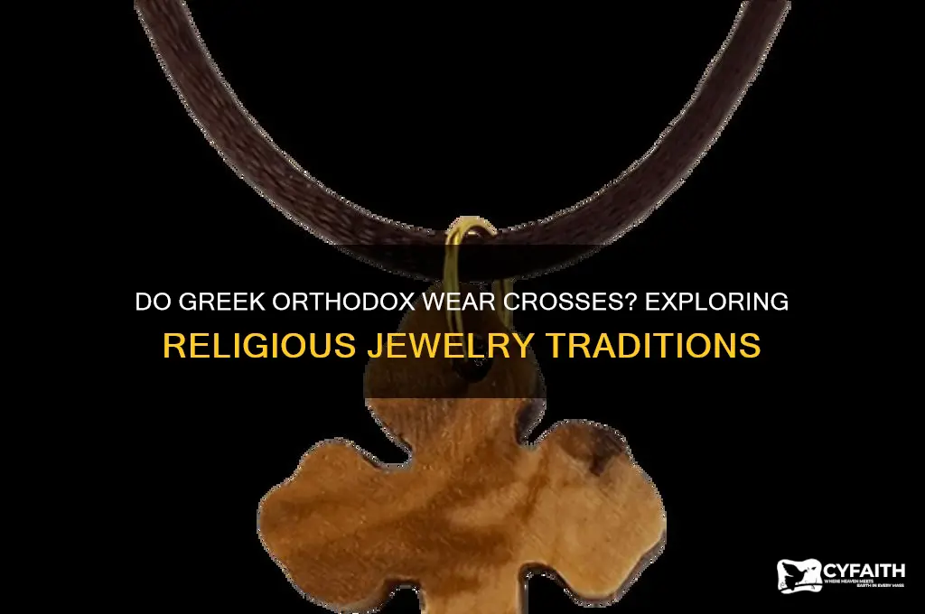 do greek orthodox wear crosses