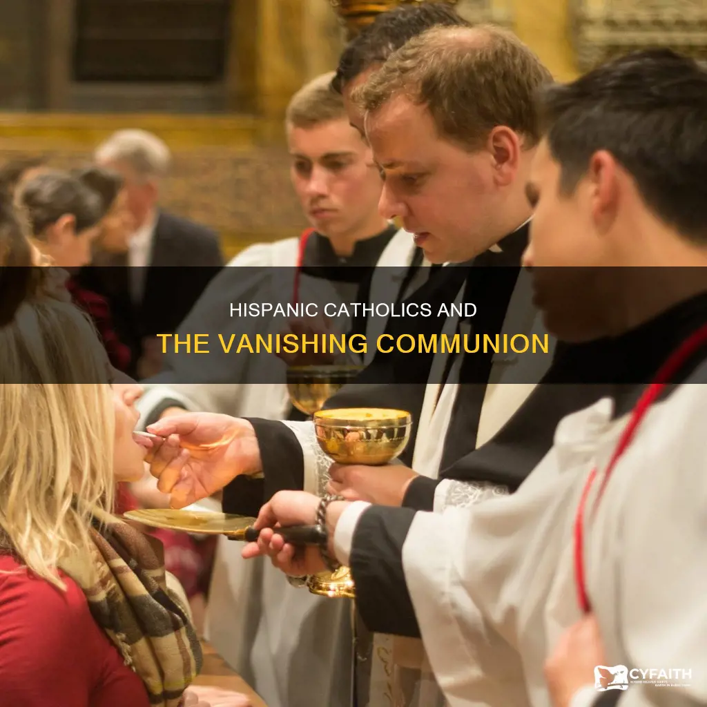 do hispanic catholics go to communion less