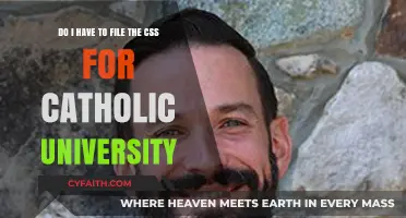Do I Need to File the CSS Profile for Catholic University?
