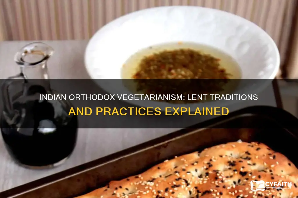 do indian orthodox do vegeatarism for lent