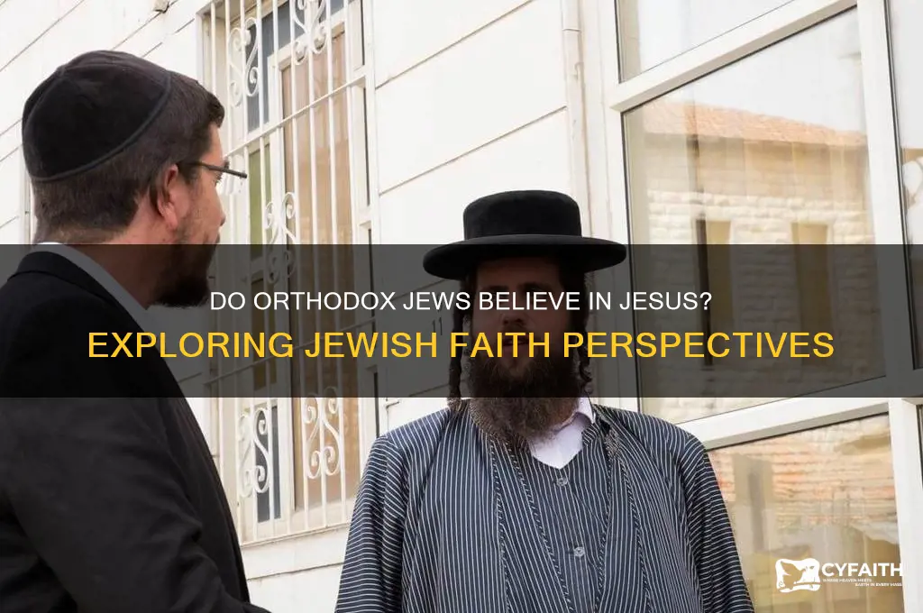 do jewish orthodox believe in jesus
