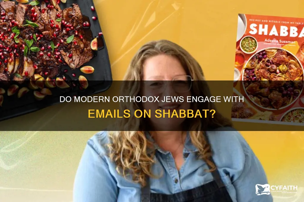 do modern orthodox jews read emails saturday
