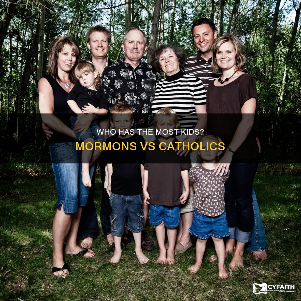 do mormons or catholics have the most kids