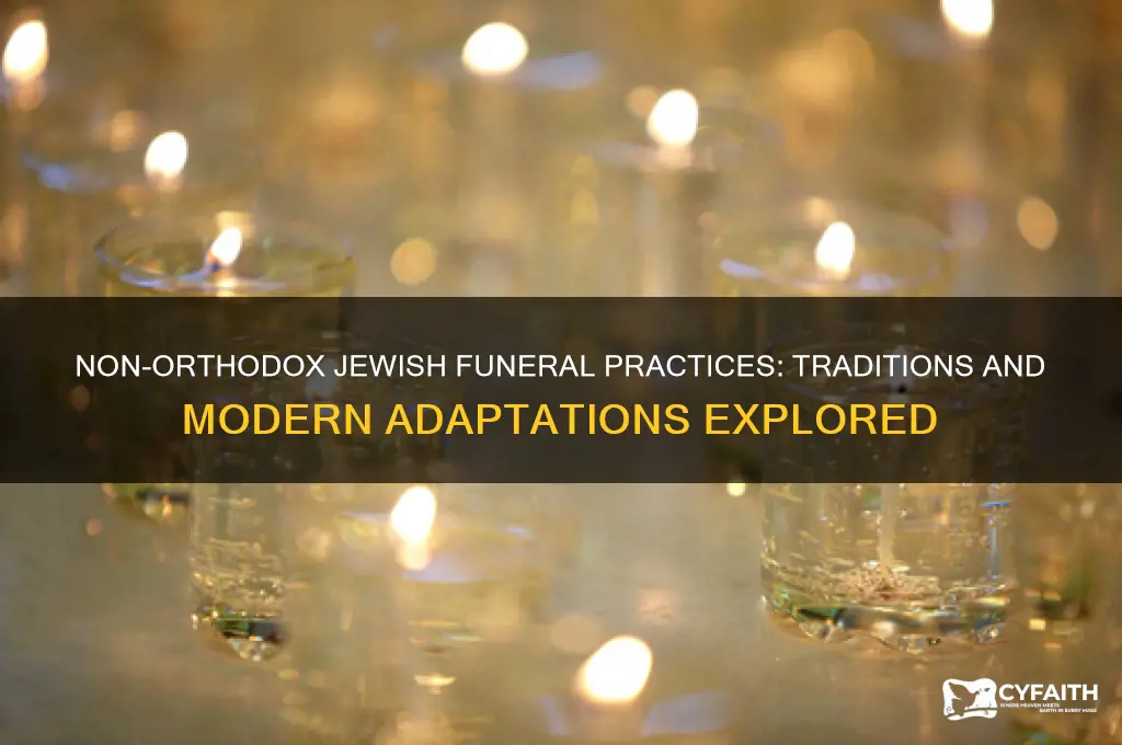 do non-orthodox jews have funeral services