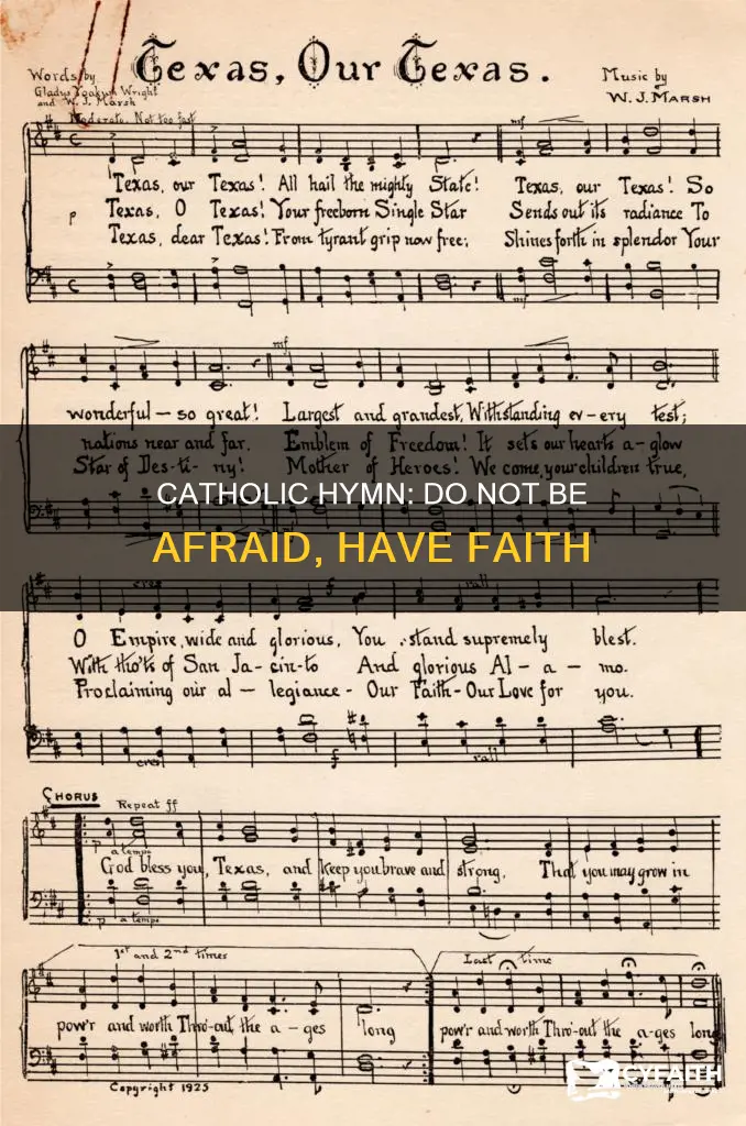 do not be afraid catholic hymn